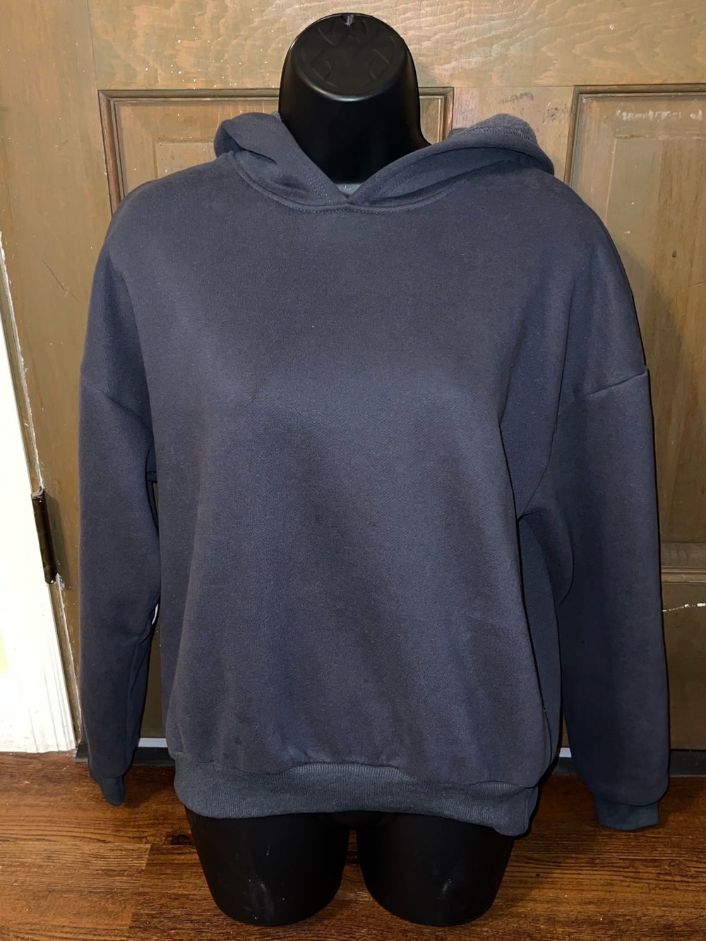 Edikted Bonney Bow Gray Pink Oversize Cozy Coquette Long Sleeve Hoodie Size S - Picture 5 of 9
